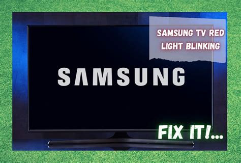 samsung tv red light